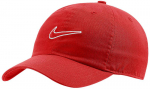 Kepurė su snapeliu vyrams Nike U Nsw H86 Swoosh Wash Cap Red 943091 657, Raudona