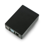 Raspberry Pi 4B aliumininis dėklas, juodas