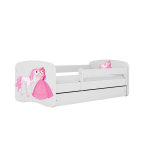 Vaiki&scaron;ka lova su stalčium be čiužinio Kocot Kids Babydreams, 80x180 cm, balta