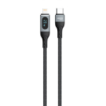 Greito įkrovimo kabelis iPhone USB-C - Lightning PD 20W, 1m, juodas
