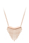 Kaklo papuo&scaron;alas moterims Troli su Chains Rose Gold ornamentu