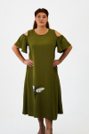 Suknelė moterims Fashion, žalia