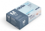 Vienkartinės nitrilinės pir&scaron;tinės Santex Nitriflex Blue, 100vnt., XS
