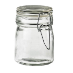 Stiklainiai su užspaudžiamais dangteliais, 150ml, 12 vnt.