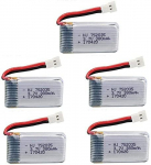 5 x 3.7v 380mah Lipo Baterijos Hubsan X4 H107c H107d H107l
