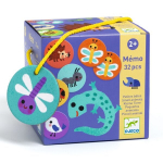 Atminties žaidimas Memo - Mažieji gyvūnai (32 vnt.), DJECO DJ08254