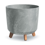 Gėlių vazonas su lėk&scaron;tute Prosperplast Gracia Tubus Beton Effect DGTL300LE-422U, pilkas