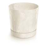 Gėlių vazonas Prosperplast Tubo P Beton Effect DPOP240E-CY700, kreminis