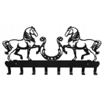 Sieninė kabykla rūbams ir raktams Žirgai