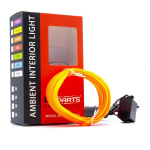 LED &scaron;viesos juostelė automobilio dekoravimui EinParts12V, 2m, orandžinė