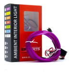 LED &scaron;viesos juostelė automobilio dekoravimui EinParts12V, 3m, violetinė