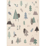 Yellow Tipi vaiki&scaron;kas kilimas Magic forest 160x230x1 cm