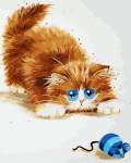 Tapyba pagal skaicius TM Varvikas Cat and Mouse ME1073e 30x40 cm