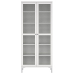 Vitrina Roma, 88x36x202 cm, balta