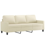 Trivietė sofa vidaXL, smėlio spalvos