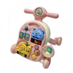 Edukacinis stumdukas - stalas 3in1, pink