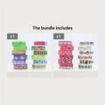 Washi lipnios juostos rinkinys 12 vnt., languotas kostiumas