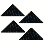 4/8/12 vnt. Kilimų Laikikliai, Neslystančios Kilimų Juostos, 4vnt Triangle Black