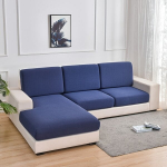 Tampri paprasta vienspalvė sofa, baldo uždangalas.,  Tamsiai mėlyna