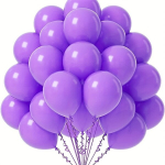50 vnt/pak, 12.7 cm Latekso Balionai Helovinui Kalėdoms Velykoms, Violetinė