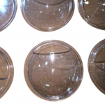 Plastikinis universalus 15cm vazonas, Skaidrus
