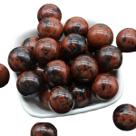 20mm Natūralaus Akmens Karoliukas Chakra Sfera, 1 vnt., Drakono kraujo akmuo
