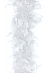 Plunksnų boa, baltas, 180 cm, 1 vnt