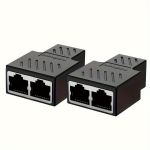 RJ45 tinklo skirstytuvas, 1 į 2 LAN adapteris. , 1 vnt