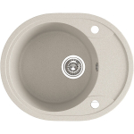 Granitinė virtuvinė plautuvė Laveo Dafne SBD_483T, Beige