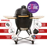Keraminė kepsninė KAMADO BONO Grande 59 cm, juoda
