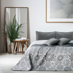 Dvipusė lovatiesė Alhambra White Grey, 170x210 cm