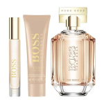 Rinkinys Hugo Boss The Scent For Her: EDP moterims 100 ml + kūno losjonas 50 ml + miniatiūra