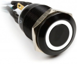 Impactics Power button for computer 19mm, IP65, White LED (LAN_22_IP65_ALB_WH_1)