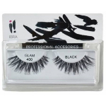 Priklijuojamos blakstienos Ibra Glam 400 Black 2 vnt.