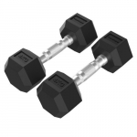 Sporto prekės, TUNTURI Platinum, &scaron;e&scaron;iakampės formos guminiai hanteliai, 2*4 kg, 1 vnt.