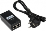 Ubiquiti PoE maitinimo adapteris 24V, 1A, 24W, Gigabit, juodas