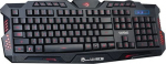 "marvo k636", klaviatūra jav, žaidimų, permatomo tipo laidas (usb), juoda