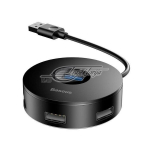 Adapteris Baseus CAHUB-F01 USB 1 x 4, juoda