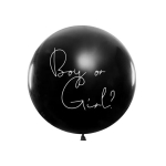 Balloon Gender Reveal - Girl 1m, juodas