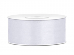 Juostelė satino 25mm/25m balta