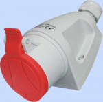 Izoliuotas mini lizdas 32a 4p 400v Ac Ip44 Elektromet Gsm32a-4