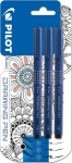 Pilot Drawing Pen rinkinys 3 vnt. juodas