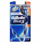 Vienkartiniai skustuvai vyrams Gillette Blue 3, 6 vnt.