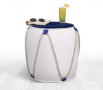 Pouffe Fora v2 - Blue, White