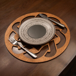 Stalo kilimėlio rinkinys (6 vienetai) Don - Walnut