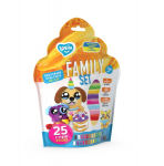 Rado&scaron;ais komplekts Modelē&scaron;anas mīkla (lēkājo&scaron;ais plastilīns) Lovin Family set 25 gab.