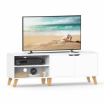 TV spintelė su 2 durimis 40 x 140 x 50 cm balta