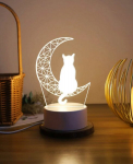 3D LED vaiki&scaron;ka naktinė lemputė