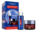 Veido priežiūros rinkinys L'oreal Paris Revitalift Laser moterims: naktinis serumas, 50 ml + dieninis kremas, 50 ml