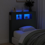 Led galvūgalis, juodas, 100x18,5x103,5cm, apdirbta mediena